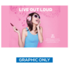 10 ft. Fabric Pop Up Display 89 h Straight banner