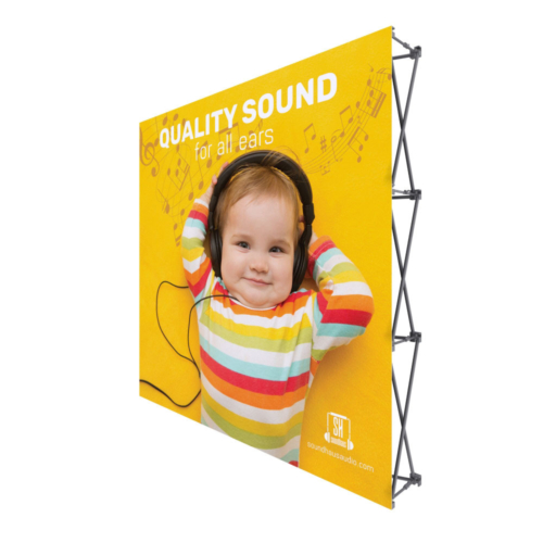 8 ft. Fabric Pop Up Display 89 h Straight